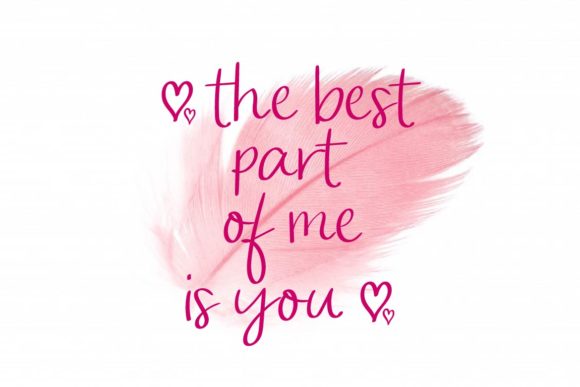 Give Love Font PNG with transparent background - Preview 2