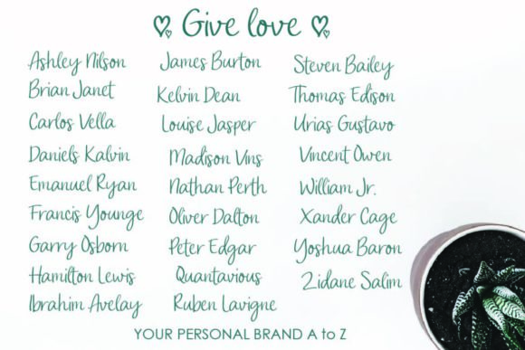 Give Love Font - Preview 5