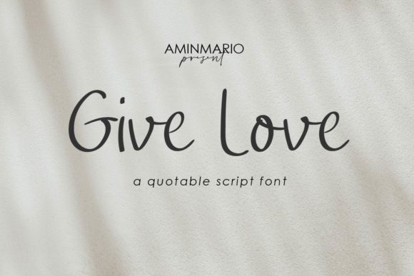 Give Love Font - Preview 6