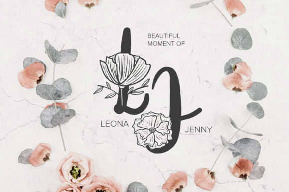 Gloria Monogram Font - Preview 2
