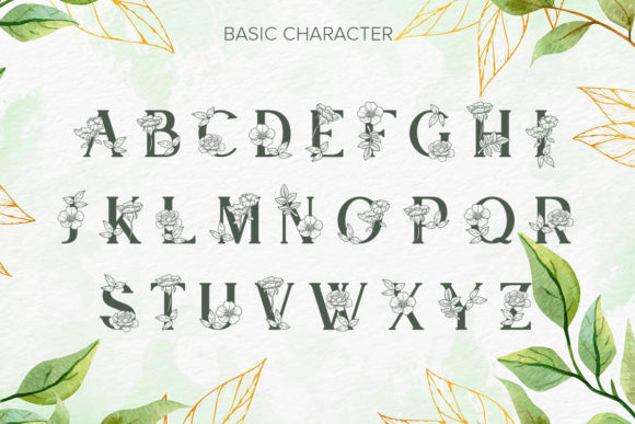 Le Jour Monogram Font PNG with transparent background - Preview 4