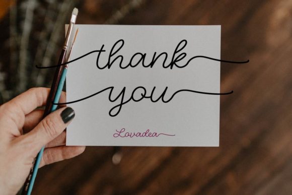Lovadea Font PNG with transparent background - Preview 4