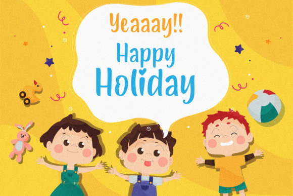 Lovely Kids Font PNG with transparent background - Preview 1