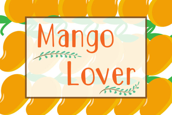 Mango Gelato Font PNG with transparent background - Preview 2