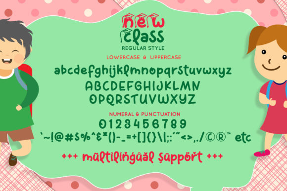 New Class Font PNG with transparent background - Preview 5