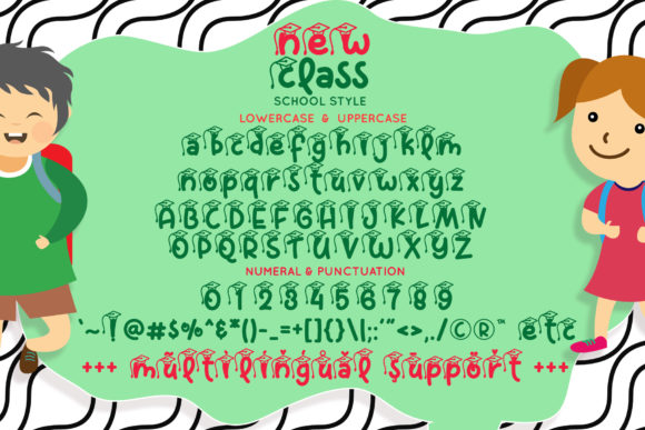 New Class Font PNG with transparent background - Preview 6