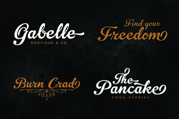 Oraghon Font PNG with transparent background - Preview 3