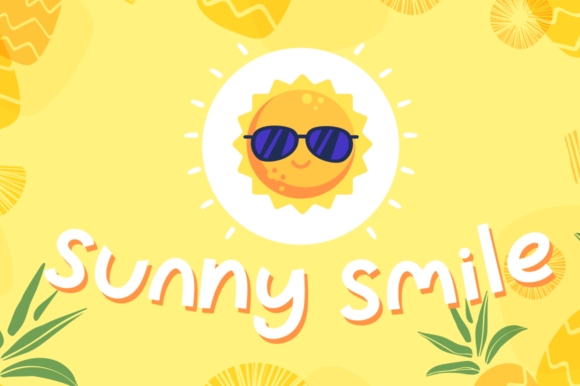 Pineapple Party Font PNG with transparent background - Preview 3