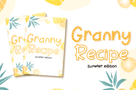 Pineapple Party Font PNG with transparent background - Preview 4