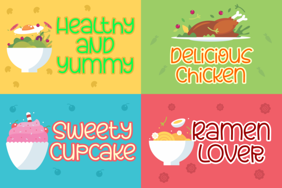 Ramen Neko Font PNG with transparent background - Preview 4
