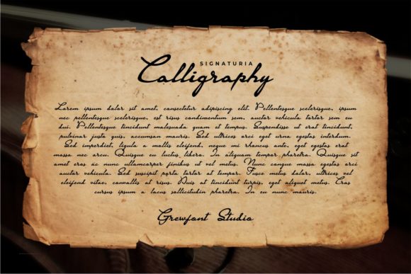 Signaturia Font PNG with transparent background - Preview 3