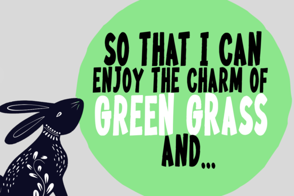 Moody Bunny Font PNG with transparent background - Preview 1