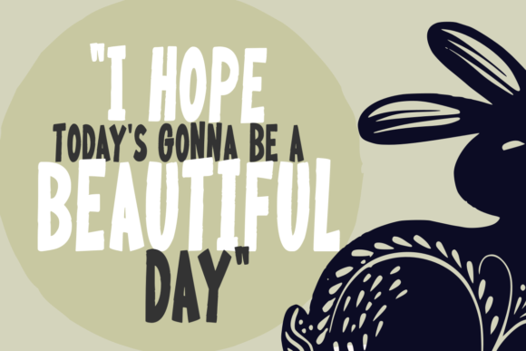 Moody Bunny Font PNG with transparent background - Preview 4