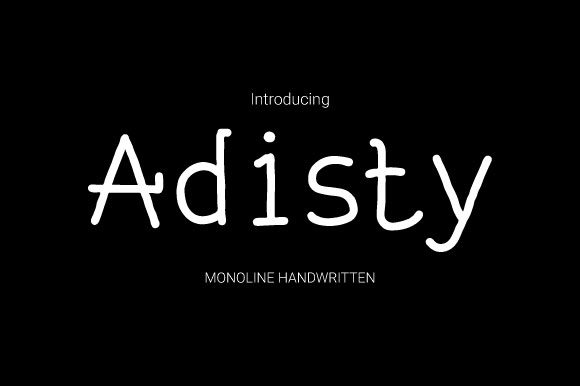 Adisty Font - Preview 1