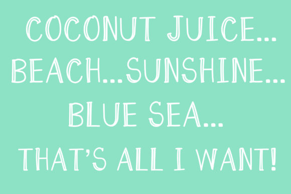 Coco Hawaiian Font - Preview 2
