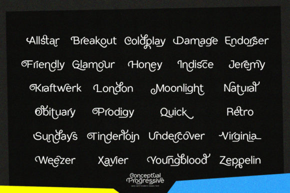 Conceptual Progressive Font - Preview 6
