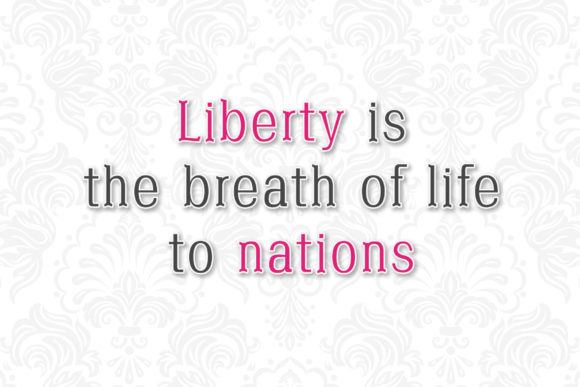 Independence Font PNG with transparent background - Preview 3