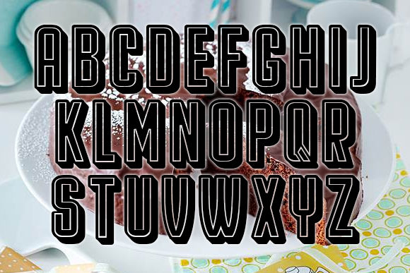 Kuchen Font PNG with transparent background - Preview 4