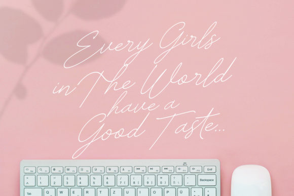 Silly Girls Font PNG with transparent background - Preview 1