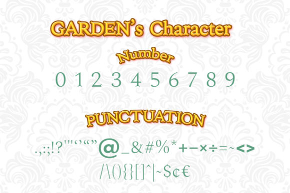 Garden Font - Preview 2