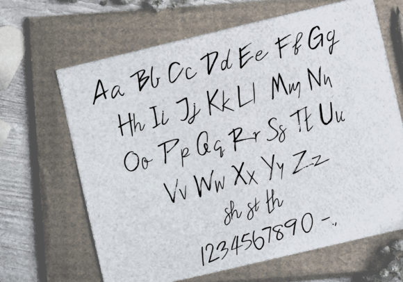 Letter Font PNG with transparent background - Preview 1
