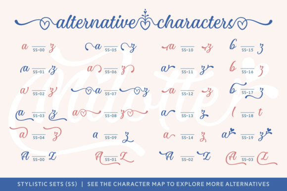 Milotte Font PNG with transparent background - Preview 1
