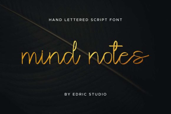 Mind Notes Font PNG with transparent background - Preview 1