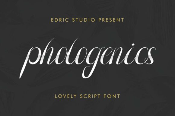 Photogenics Font PNG with transparent background - Preview 1
