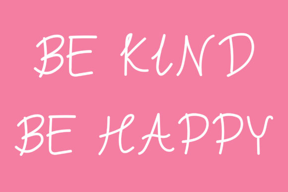 Pink Sakura Font PNG with transparent background - Preview 1