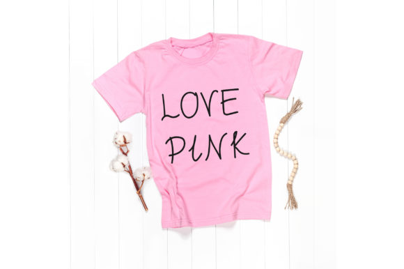 Pink Sakura Font PNG with transparent background - Preview 3