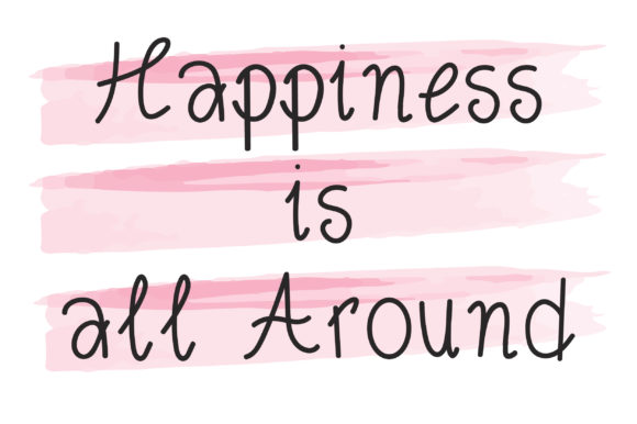 Pink Sakura Font PNG with transparent background - Preview 4