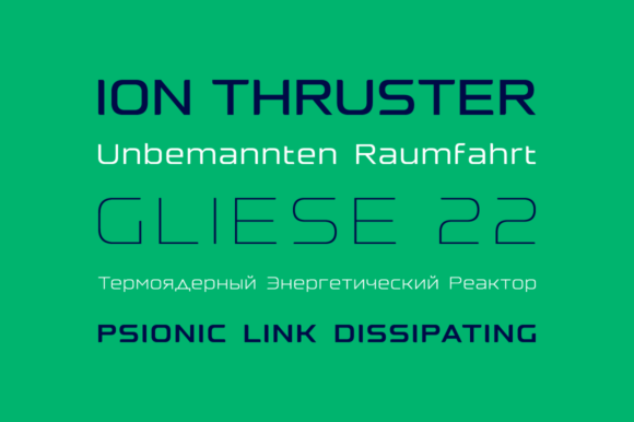 Nebulosa Family Font font preview - 1