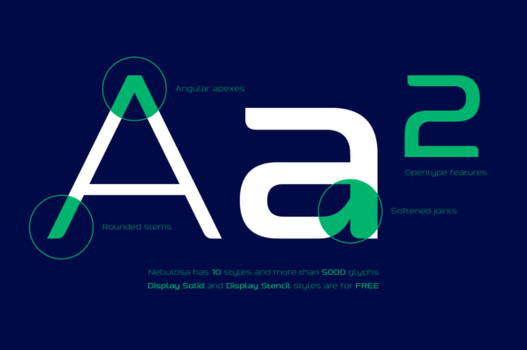 Nebulosa Family Font font preview - 2