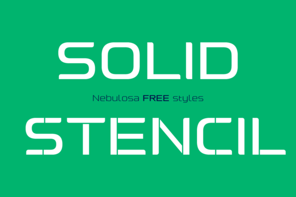 Nebulosa Family Font font preview - 4