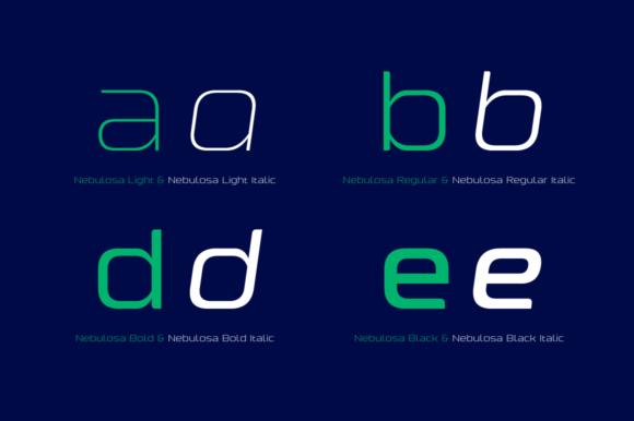 Nebulosa Family Font font preview - 5