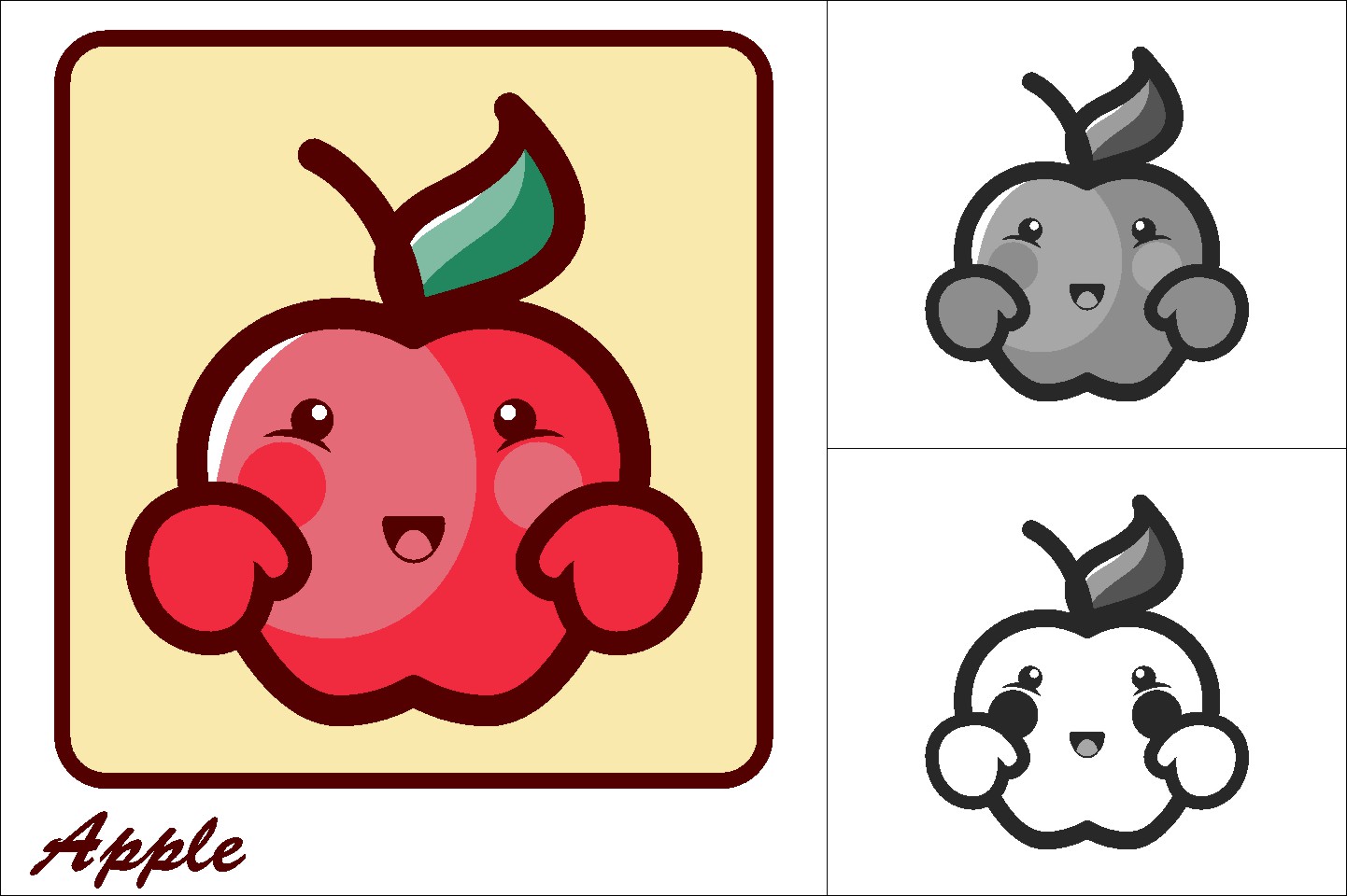 Aple Vector Illustration Icon Graphic by novieart 99 · Creative Fabrica