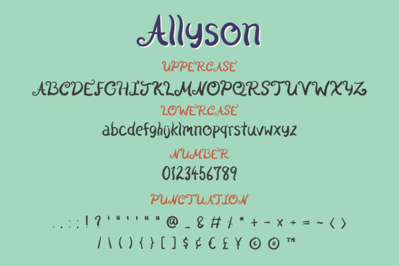 Allyson Font - Preview 2