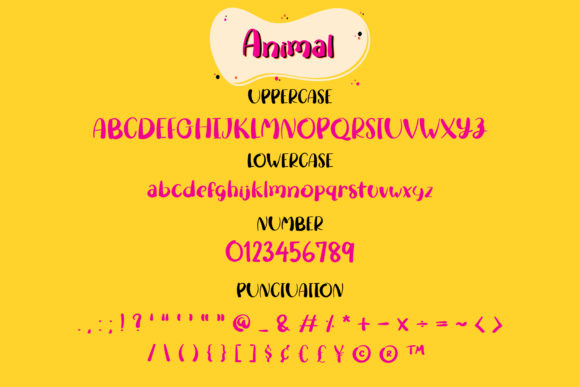 Animal Font - Preview 2