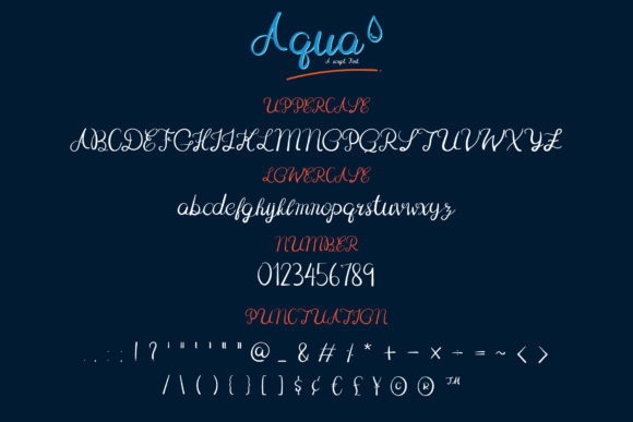 Aqua Font - Preview 2