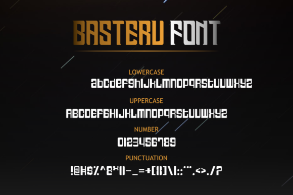 Basteru Font - Preview 4