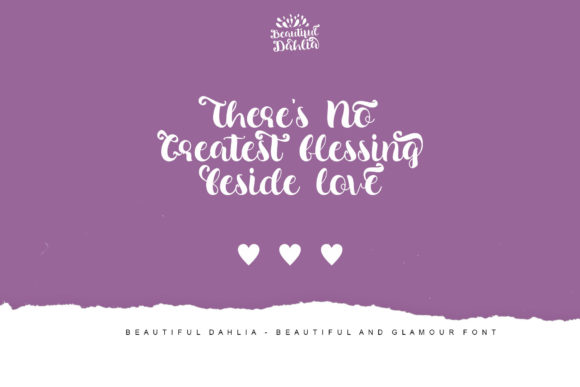 Beautiful Dahlia Font - Preview 2