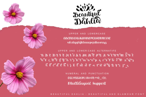 Beautiful Dahlia Font - Preview 4