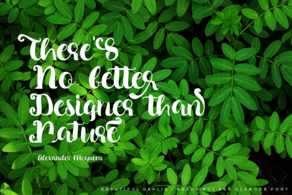Beautiful Dahlia Font - Preview 5