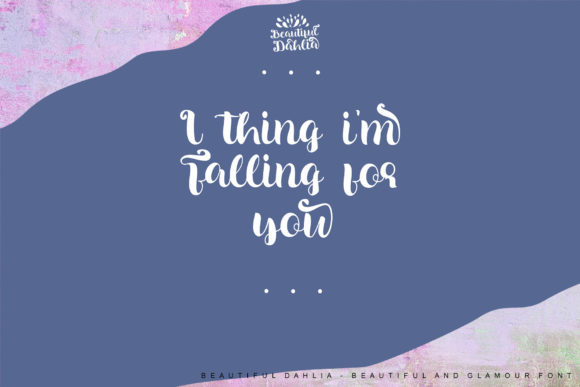 Beautiful Dahlia Font - Preview 6