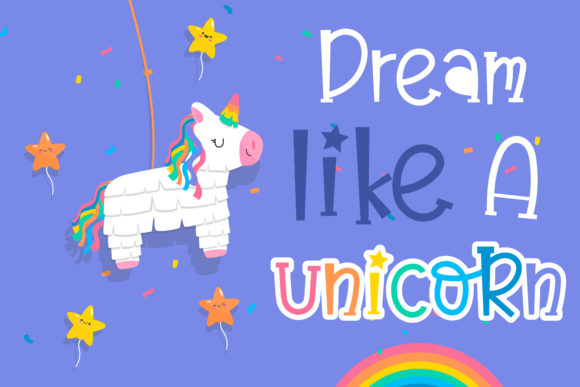 Believe in Unicorn Font - Preview 3