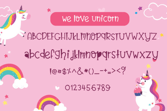 Believe in Unicorn Font - Preview 6