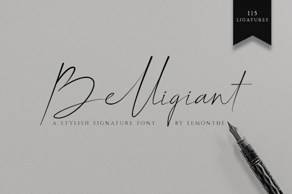 Belligiant Font - Preview 1