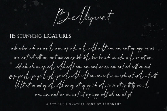 Belligiant Font - Preview 5