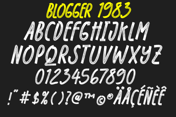 Blogger 1983 Font - Preview 4