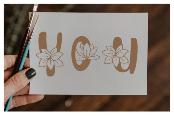 Brown Monogram Font - Preview 1